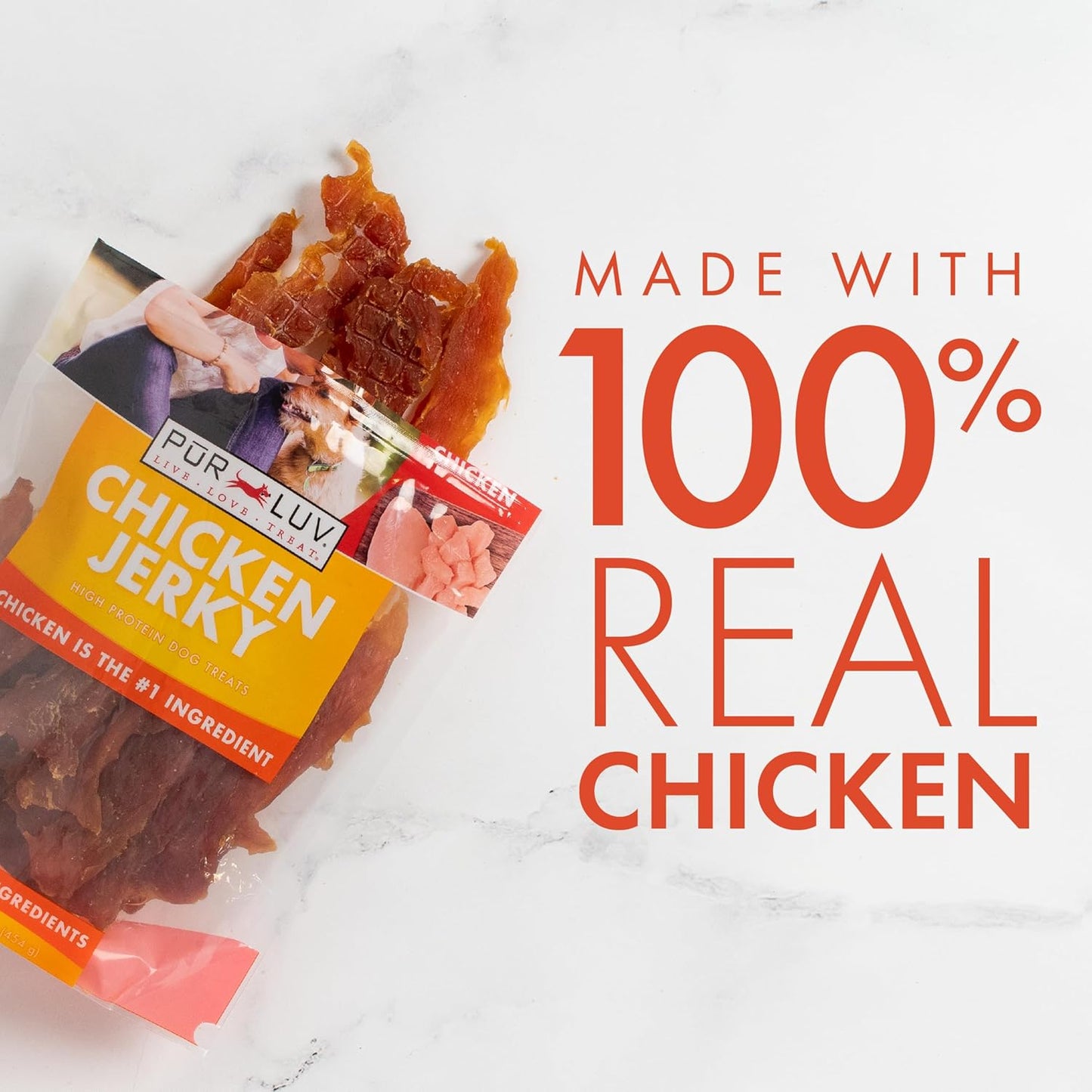Pur Luv Chicken Jerky Treats