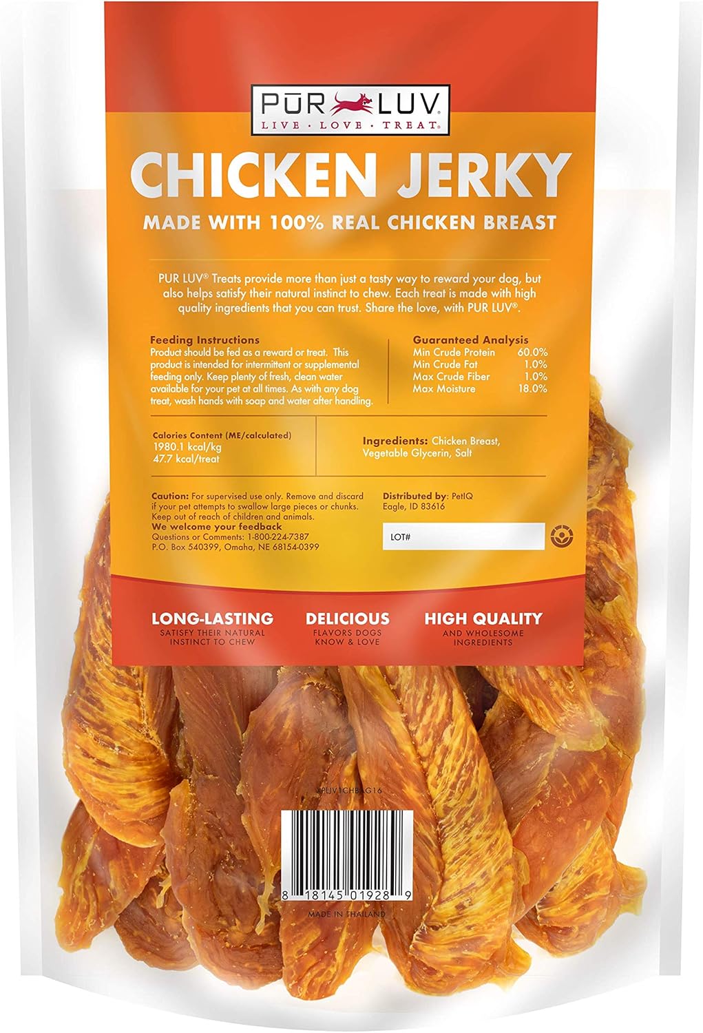 Pur Luv Chicken Jerky Treats